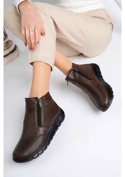 Deri Kadın Anatomik Deri Bot TRC179-3608 modelleri