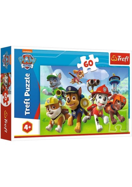 PUZZLE-17321 Paw Patrol 60 Parça Puzzle