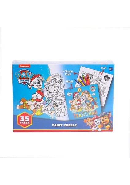 PW7930 Paw Patrol Boyamalı Puzzle -Laço