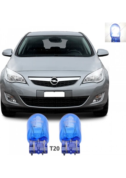 Opel Astra J Beyaz Gündüz Farı Ampulü T20 WY21/5W PH5523DV