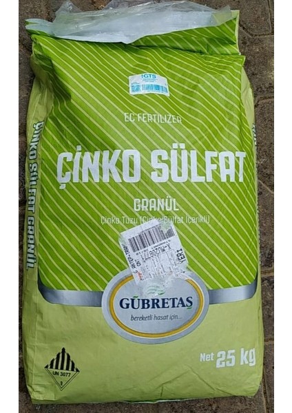 Çinko Sülfat 25 kg modelleri
