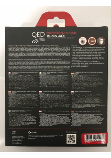 QE-6117 Performance Audıo 40I Rca Kablo - 3m