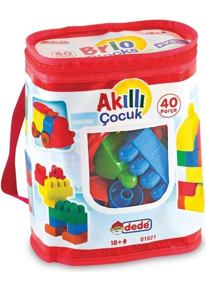 Nessiworld 01021 Dede, Akıllı Çocuk Blokları 40 Parça