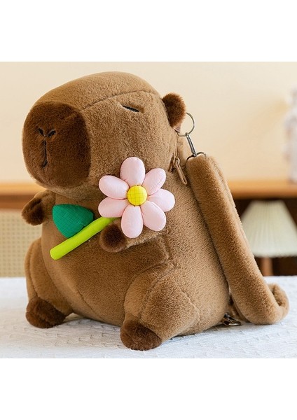 Capybara Sırt Çantası Peluş Oyuncaklar Çirkin Sevimli Oyuncak Tatil Hedii (Yurt Dışından)
