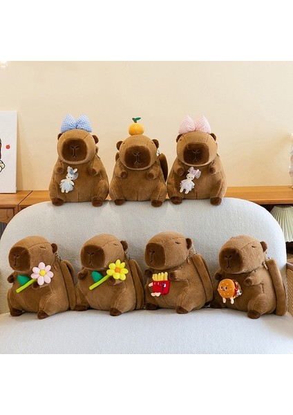 Capybara Sırt Çantası Peluş Oyuncaklar Çirkin Sevimli Oyuncak Tatil Hedii (Yurt Dışından)