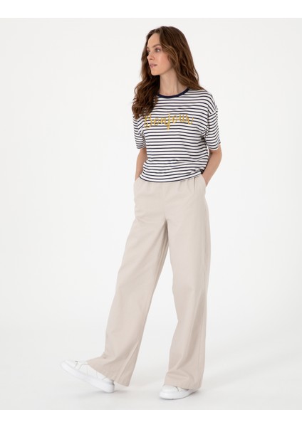 Kadın Lacivert Comfort Fit Tişört 50301458-VR033 fırsatları
