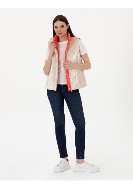 Kadın Kum Regular Fit Yelek 50300908-VR085