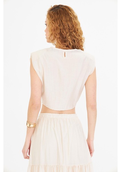 Çizgili Önü Bağlamalı Bluz modelleri