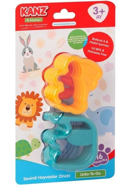 Nessiworld 30774 Enfal sevimli Hayvanlar Zinciri 16 Parça / +3 Ay