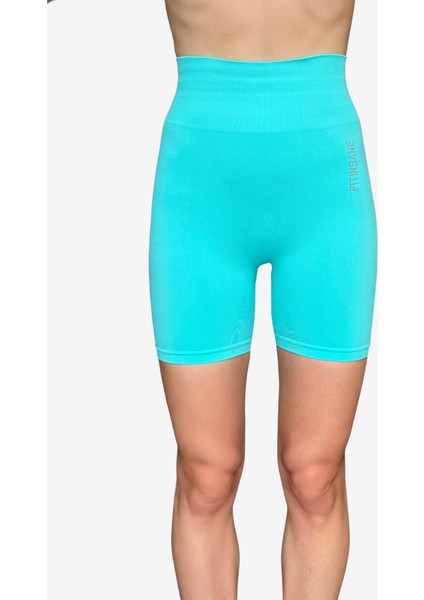 Seamless Toparlayıcı Mint Kısa Spor Tayt