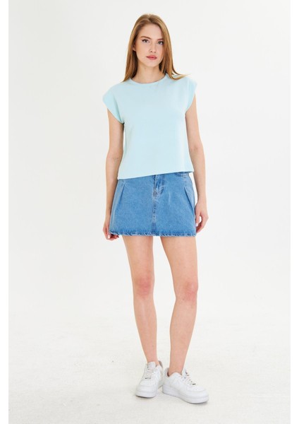 Sıfır Yaka Kolsuz Vatkalı Modal Crop fiyatları