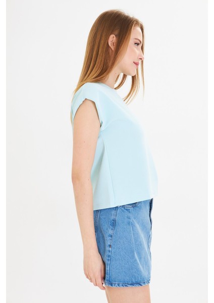 Sıfır Yaka Kolsuz Vatkalı Modal Crop modelleri