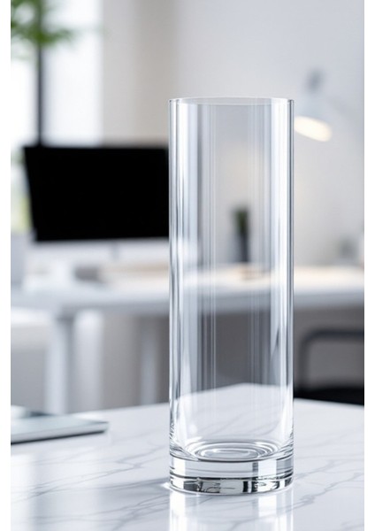 10 cm x 40 cm El Işçiliği Silindir Cam Vazo fırsatları