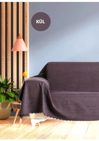 Battal Boy Ashomes Koltuk Örtüsü Çift Taraflı Kaymazkoltuk Şalı