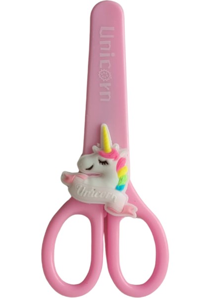 Figürlü Kağıt Makası - Çocuk Makası - 1 Adet- Unicorn Figürlü