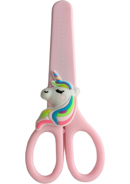 Figürlü Kağıt Makası - Çocuk Makası - 1 Adet- Unicorn Figürlü