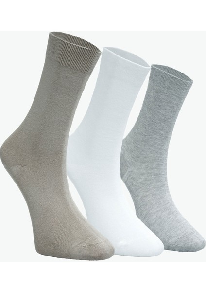 3'lü Açık Renkler Viskon Unisex Soket Çorap - Günlük Kullanıma Uygun fiyatları