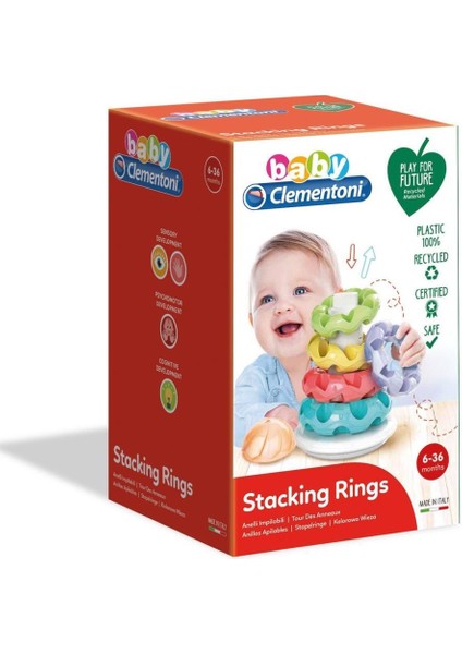 17103 Baby Clementoni - Renkli Halkalar 6-36 Ay