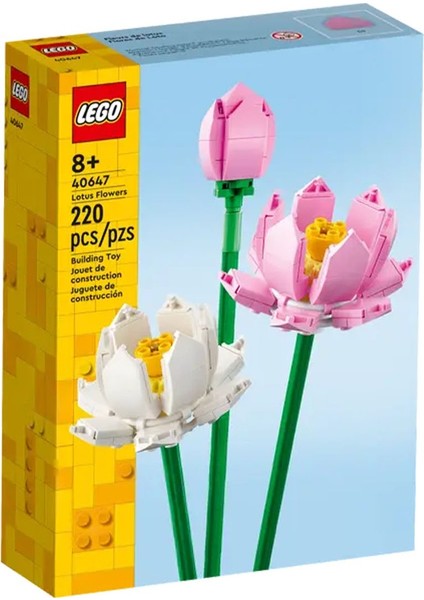 Iconic Lotus Çiçekleri 40647 - Dekoratif, Koleksiyonluk ve Sergilenebilir Çiçek Modeli Yapım Seti (220 Parça) modelleri