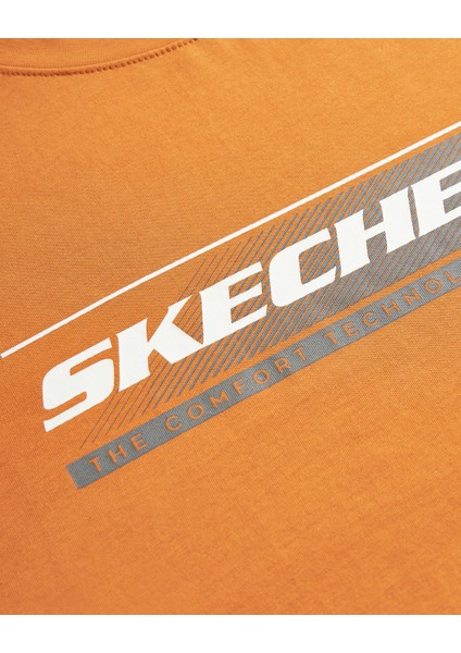 M Lightwieght Graphic Tee T-Shirt Erkek Darkorange Tshirt S2510164-836 fırsatları