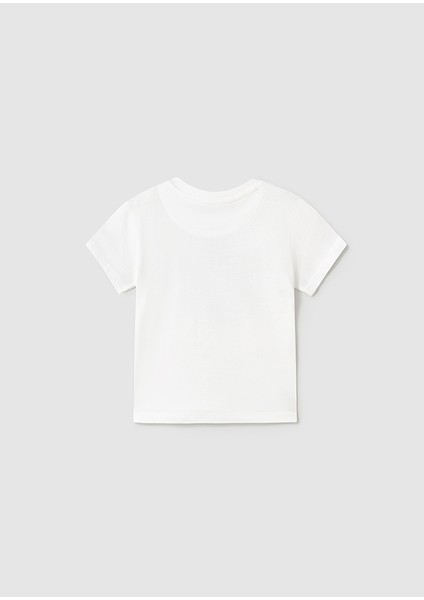 01-04 Yaş Mayoral Erkek Bebek Pantolon T-Shirt Takım - Beyaz-Mavi modelleri