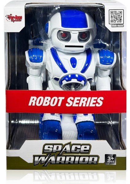 Işıklı ve Müzikli Disk Atan Uzay Savaşçısı Pilli Robot