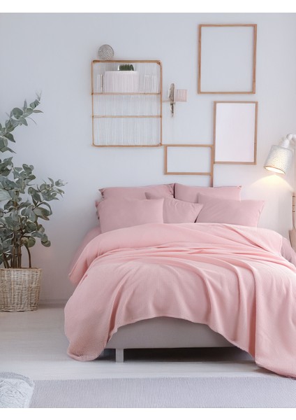 Ecocel Pike Örtü Battal 220 x 230 cm Karde Pudrapembe