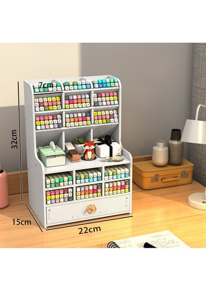 Akrilik Masaüstü Kalemlik Düzenleyici Raf (Yurt Dışından)