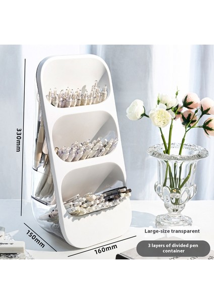 Akrilik Masaüstü Kalemlik Düzenleyici Raf (Yurt Dışından)