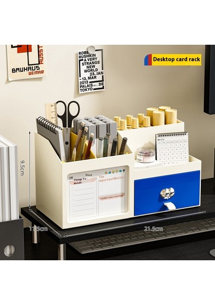 Akrilik Masaüstü Kalemlik Düzenleyici Raf (Yurt Dışından)