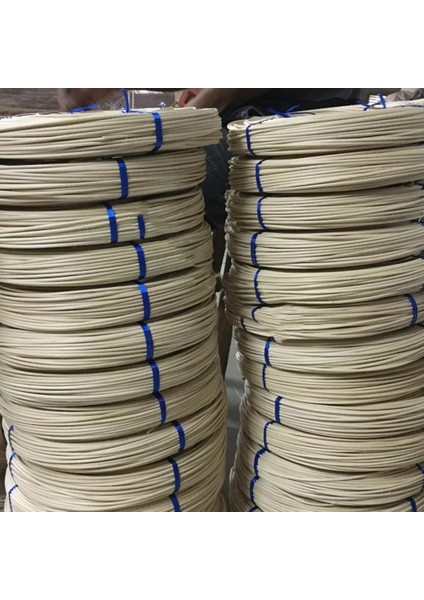 Rattan İp, Doğal Yuvarlak Rattan Çubuk 2.5 mm 100 gr Dekoratif, Rattan Örgü