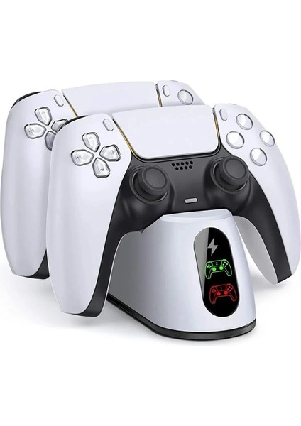 Ps5 Joystick Şarj Standı Dualsense Göstergeli Şarj Istasyonu Uyumlu