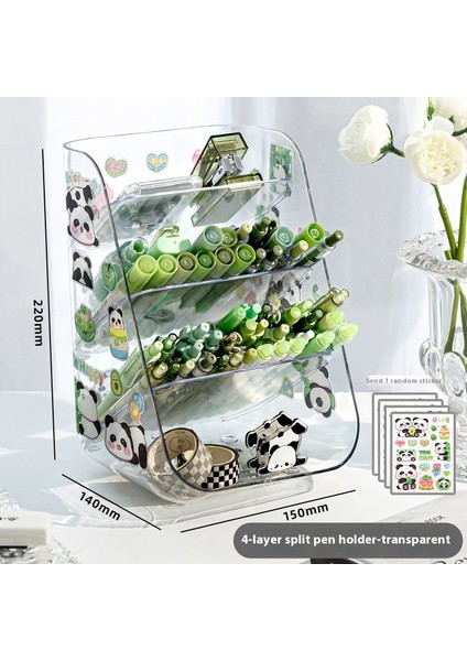 Akrilik Masaüstü Kalemlik Düzenleyici Raf (Yurt Dışından)