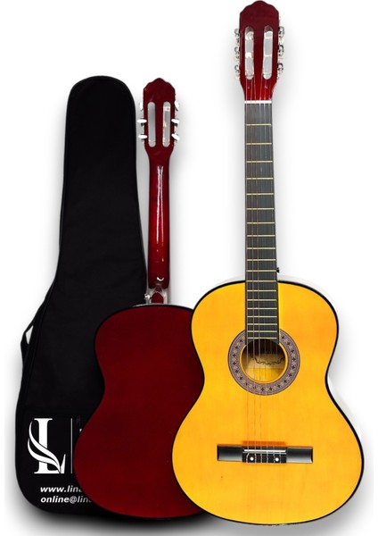 CG-3902Y Klasik Gitar 4/4 Yetişkin Boy Sap Ayarlı Full Set - Sarı