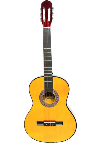 CG-3902Y Klasik Gitar 4/4 Yetişkin Boy Sap Ayarlı Full Set - Sarı