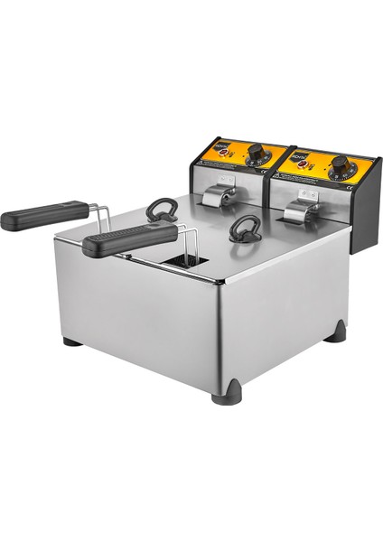 3+3 Lt Çiftli Elektrikli Fritöz - R92 fiyatları