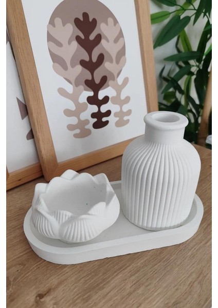 Dekoratif Vintage Vazo Set 3 Parça English Home Orta Sehpa Objeler Ev Dekorasyon El Sanatı modelleri