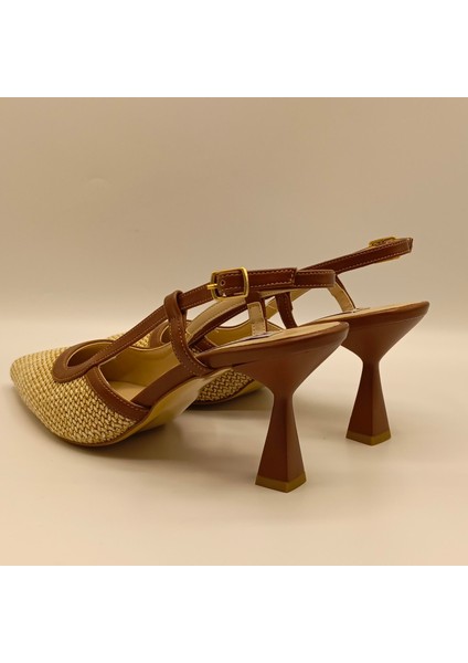 Abbey Naturel Ince Topuklu Ayakkabı indirimleri