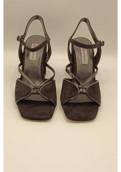 Aster Siyah Topuklu Sandalet modelleri