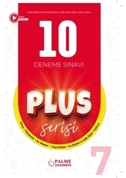 7. Sınıf Plus Serisi 10 Deneme Sınavı