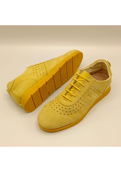 Agna Sarı Nubuk Loafer indirimleri
