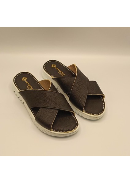 Alessia Siyah Deri Comfort Terlik fiyatları