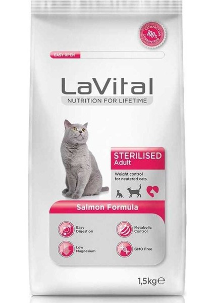 Somonlu Kısırlaştırılmış Kedi Maması 1.5 kg