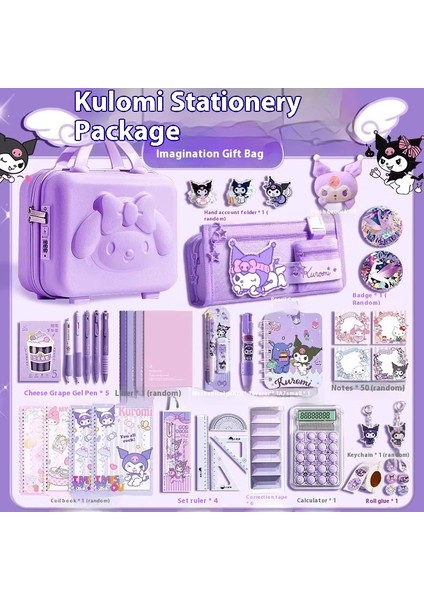 Kuromi Kırtasiye Seti Hediye Kutusu Sanrio Bundle (Yurt Dışından)