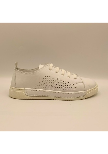 Daisy Beyaz Gerçek Deri Kadın Sneaker