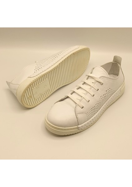 Daisy Beyaz Gerçek Deri Kadın Sneaker indirimleri