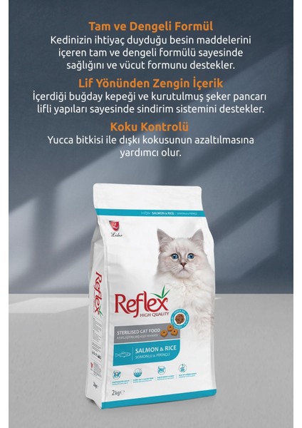 Somonlu Kısırlaştırılmış Kedi Maması 2 kg