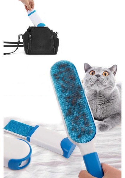 Nemli Bir Bezle Silin. Sihirli 2'li Set Tüy Kıl Toplayıcı Tarak Toplama Tarağı Kedi Köpek Fırçası T