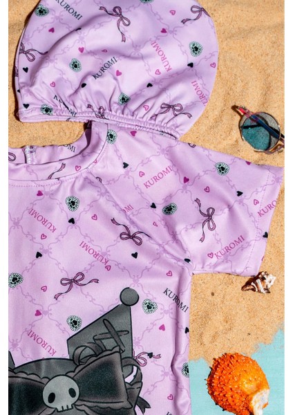 Kız Çocuk Baskılı Boneli Kız Çocuk Yüzücü Mayo modelleri