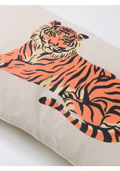 Kaplan Baskı Kırlent Kılıfı modelleri